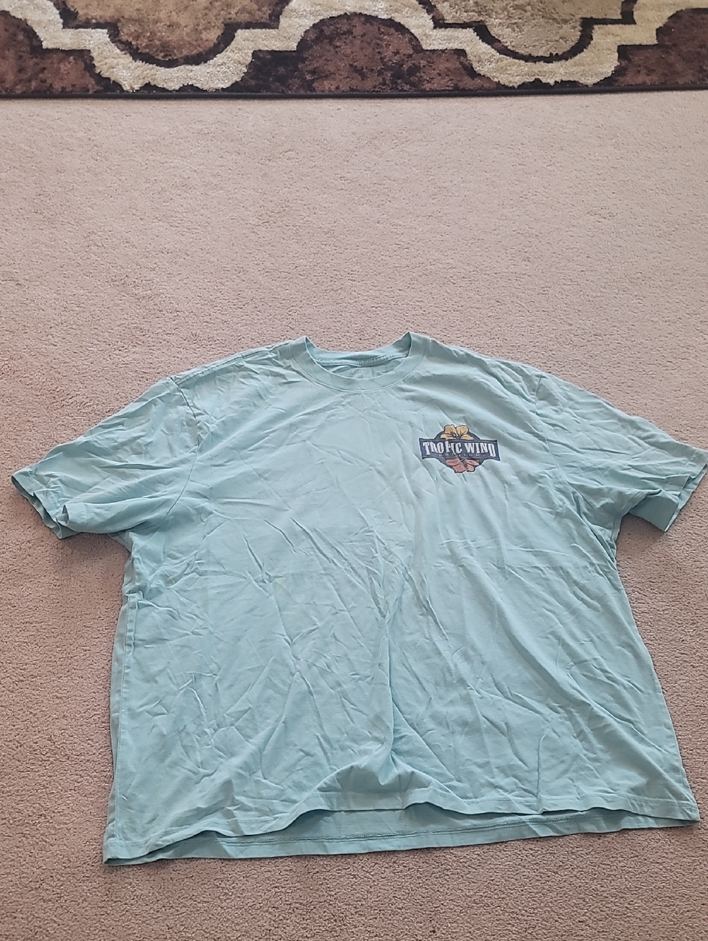 Izod Men's Pale Blue Graphic Short Sleeve Tee